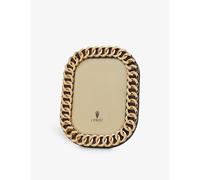 Lobjet Lobjet Cuban Link Gold-Plated Photo Frame 5X7'