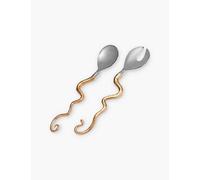 Lobjet Metallic Haas Twisted Horn 24ct Yellow Gold-plated Stainless-steel Serving Set