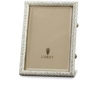L'Objet Rectangular Pave photo frame (13cm x 18cm) - Silver One Size