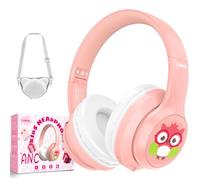 LOBKIN Active Noise Cancelling Headphones for Kids,Bluetooth 5.4,Kids Headphones Wireless with Mic 50H Playtime AUX Cord Safe Volume Limited Foldable for Boy Girl Travel/School/iPad(Without LED light)