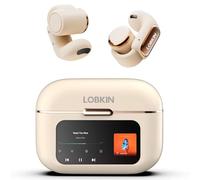 LOBKIN Open Ear Headphones, Clip On Earphones, Wireless Earbuds Bluetooth 5.4, Open Ear Earbuds with LED Touchscreen Display and 4GB Memory,36 Hours Playtime,Sports Headphones for Fitness and Running