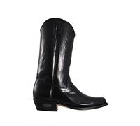 Loblan Boots 000 Black Shiny Leather Classic Cowboy Original Western Hand Made Mens UK - 7