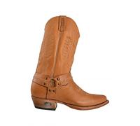Loblan Boots 296 Tan Leather Classic Cowboy Original Western Hand Made UK - 10