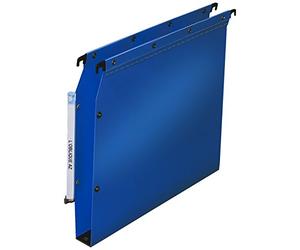 L'Oblique AZ Fun 330 Suspension Files Polypropylene for Filing Cabinet 30 mm Base Blue