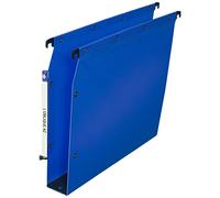 L'Oblique AZ Hanging Folders Pack of 10 Polypropylene for Ultimate Cabinet 50 Blue