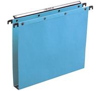 L'Oblique AZ Suspension Files Pack of 25 Dos 30 mm Blue