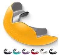 lobloo® PRO-FIT Sports Mouthguard - Ultra Slim 1mm | Dentist-Level Protection | Precision Vacuum-Fit | Oxygen Performance | MMA, Boxing, Football, Basketball. (Large +14yrs, Orange)