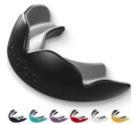 lobloo® PRO-FIT Sports Mouthguard - Ultra Slim 1mm | Dentist-Level Protection | Precision Vacuum-Fit | Oxygen Performance | MMA, Boxing, Football, Basketball. (Large +14yrs, Black)