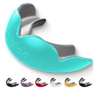 lobloo® PRO-FIT Sports Mouthguard - Ultra Slim 1mm | Dentist-Level Protection | Precision Vacuum-Fit | Oxygen Performance | MMA, Boxing, Football, Basketball. (Large +14yrs, Mint)