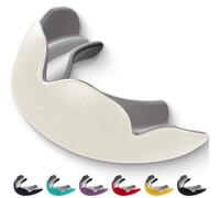 lobloo® PRO-FIT Vacuum-fit impressionless Dual-Density Mouthguard for High Contact Sports as MMA, Hockey, Football, Rugby. Large +14yrs, Ivory