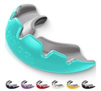 lobloo® Slick Sports Mouthguard - Ultra Slim 1mm | Dentist-Level Protection | Modified Vacuum-Fit Fusion | Oxygen Flow & Comfort | MMA, Boxing, Football, Basketball. (Large +14yrs, Mint)