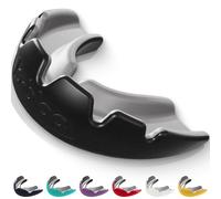 lobloo® Slick Sports Mouthguard - Ultra Slim 1mm | Dentist-Level Protection | Modified Vacuum-Fit Fusion | Oxygen Flow & Comfort | MMA, Boxing, Football, Basketball. (Large +14yrs, Black)