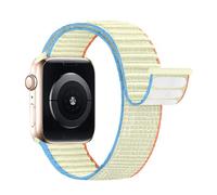 Lobnhot Nylon Sport Loop Compatible with Apple Watch Strap 40mm 41mm 38mm 46mm 45mm 44mm 42mm Women Men, Adjustable Sports Strap Replacement for iWatch Series 10 9 8 7 6 5 4 3 2 1 SE Cream