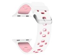 Lobnhot Sport Strap Breathable Soft Silicone Strap Replacement Unisex 22mm Watch Band Turquoise, Grey, Blue, Khaki, White, Stone, Pink, Black, Green, Red, Midnight Blue