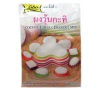 Lobo Coconut Agar Dessert Mix Size 60g(2 Oz) x 5 Bags Thai Dessert by GLOBO FOOD Ltd. Thailand
