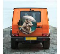 Lobo Un Animal Divertido Funda Cubierta Para Rueda Durable Funda Rueda Repuesto Antipolvo Neumático Repuesto Cubierta Para Camión Suv Travel