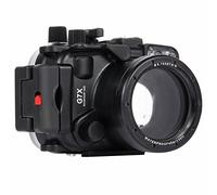 Loboo Idea 130FT/40M Waterproof Underwater Housing Case Underwater Camera Diving Case Protective Housing Shell (For Canon G7 X, Black)