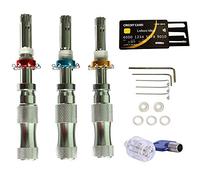 Loboo Idea 3 Piece Tubular Lock Pick Set + 5-Piece Credit Card Locksmith Tool Set + 7 Pins Transparent Tubular Lock with Blue Key, Locksmith Traning Toys for Lockpicking and Pro Locksmiths