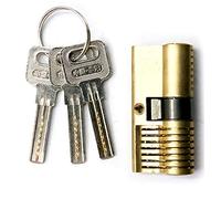 Loboo Idea Acrylic Key Lock, Crescent Hole Shape Double Sides Cutaway Inside View Kaba Practice Lock for Teaching Training