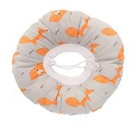 Loboo Idea Ear Piercing Pillow Cartoon Animal Pattern Inflammation Pressure Sore Relief Ear Guard Pillow 12.6 Inch (Orange and Gray)