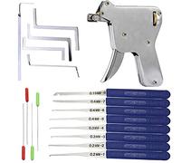 Loboo Idea Locksmith Tool Door Lock Opener and Broken Key Removal Tool Kit, Including A Lock Pick Gun, 12 Pieces Broken Key Extractor Kit and 5 Pieces Tension Wrenches for Pro Locksmith and Beginners