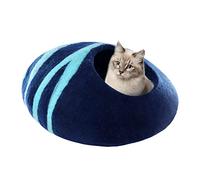 Loboo Idea Wool Cat Cave Bed Soft Comfortable Keep Warm Multipurpose Cat Bed for Cats Kittens
