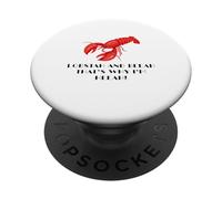 Lobster and Beer That's Why I'm Here Maine Humor PopSockets Adhesive PopGrip