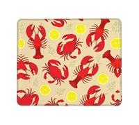 Lobster and Crab Non-Slip Rubber Base Mouse Pad with Lock Edge, Large Extended Desk Mat for Enhanced Game Work