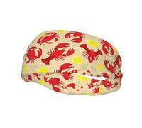 Lobster And Crab Print Fashion Elastic Sports Headband Unisex High Absorption Sweat Band Hair Band For Running, Fitness, Tennis & Outdoor Activities