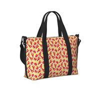 Lobster and Crab Print Travel Hand Bag Women Men Shoulder Strap Tote for Weekend Getaway Gym Vacation