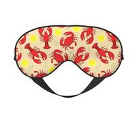 Lobster and Crab Soft Sleep Mask Adjustable Strap Light Blocking Reversible Comfortable Night Mask