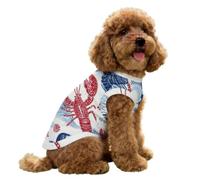 Lobster And Waves Cute Dog Shirts Sleeveless Tank Top