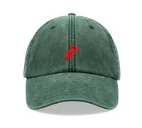 Lobster Baseball Cap Vintage Washed Unisex Dad Hat Adjustable Bottle Green