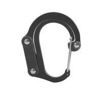 Lobster Clasp - 360 Degree Rotating Lobster Clasp - Heavy Duty D Shaped Keychain Clips | Folded Joint Hooks, Multipurpose Aluminum D-shaped Clip Hook for Gym