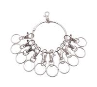 Lobster Clasp Quick Hanging Keychain Key Ring Heavy Duty Holder Office Quick Hanging Clip Keeper Portable Management Holder, フリーサイズ