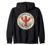 Lobster Cold Water Claw Club Low Tide High Butter Seafood Zip Hoodie