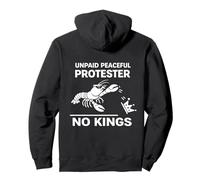 Lobster Crawfish Unpaid Peaceful Protester No Kings Pullover Hoodie