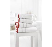 Lobster Creek Delamere Luxury Zero Twist Cotton Towels 600 GSM Ultra Soft High Absorbent Spa Quality in Red Lobster Creek Red