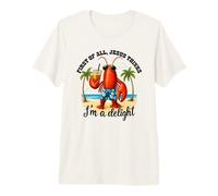 Lobster First of All Jesus Thinks I'm A Delight Iced Coffee Premium T-Shirt