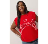 Yours Limited Collection Curve Lobster Knitted Vest Top - Women's - Plus Size Curve