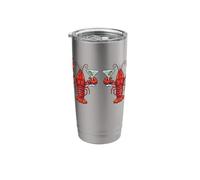 Lobster Martini Cheers Funny Summer Cocktail Beach Stainless Steel Insulated Tumbler