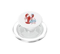 Lobster Martini Society Retro Cocktail Crustacean PopSockets PopGrip for MagSafe