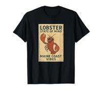 Lobster Mind State Shirt Funny Maine Coast Summer Vibes T-Shirt