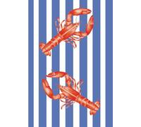 Lobster Notebook: Coastal-Themed Striped Journal for Summer Writing, Travel Notes & Beach Lovers , Ocean-Inspired Aesthetic Journal with Red Lobster ... for Daily Writing, Lists, and Gift Ideas