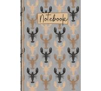 Lobster Notebook: Cute Lobster Lined Journal, The Perfect Novelty Lobster Gift for Someone who Loves Lobsters, Crayfish or Crawfish - Grey