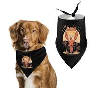 Lobster Palms Maine Cute Dog Bandana Triangle Adjustable Washable Cat Scarf Pet Accessories