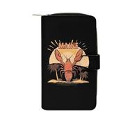 Lobster Palms Maine Long Purses for Women Leather Card Holder Mens Wallet Coin Purse