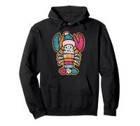 Lobster Patchwork Winter Hat Fun Design Pullover Hoodie