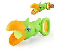 Lobster Plastic Sand Grabber Claw Scoops, Plastic Sand Digger Grabber Toy, Beach Claw Catcher, for Stimulates Visual Perception andColor Recognition Promotes Creativity and Social Play (Parrot)
