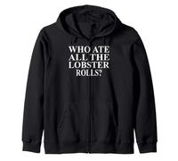 Lobster Roll Apparel | Novelty Funny Rolls Lover Design Zip Hoodie